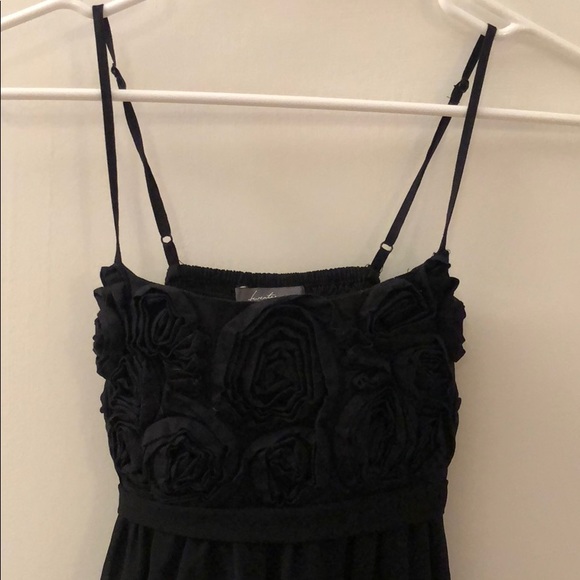 Black Floral Babydoll Dress - Picture 4 of 6